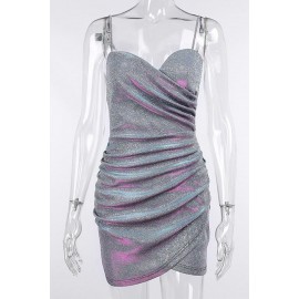 Solid Glitter Bodycon Cami Dress